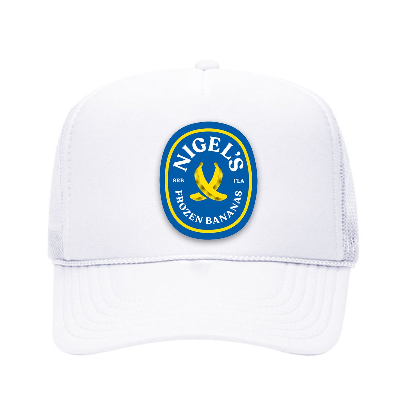 White Trucker Chiquita Patch Hat
