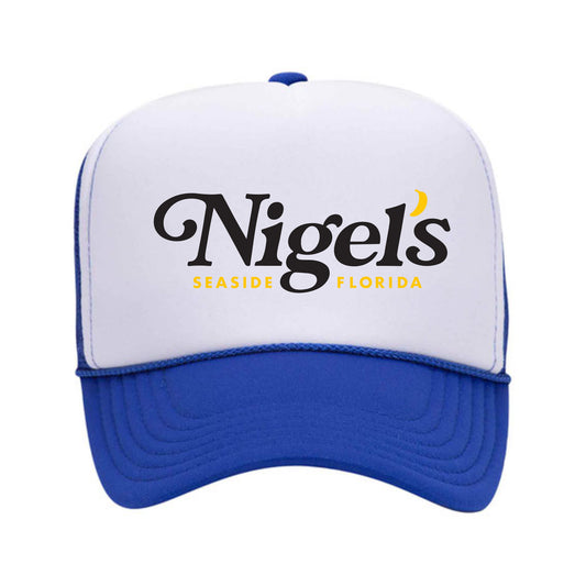 Royal Blue and White Trucker Hat