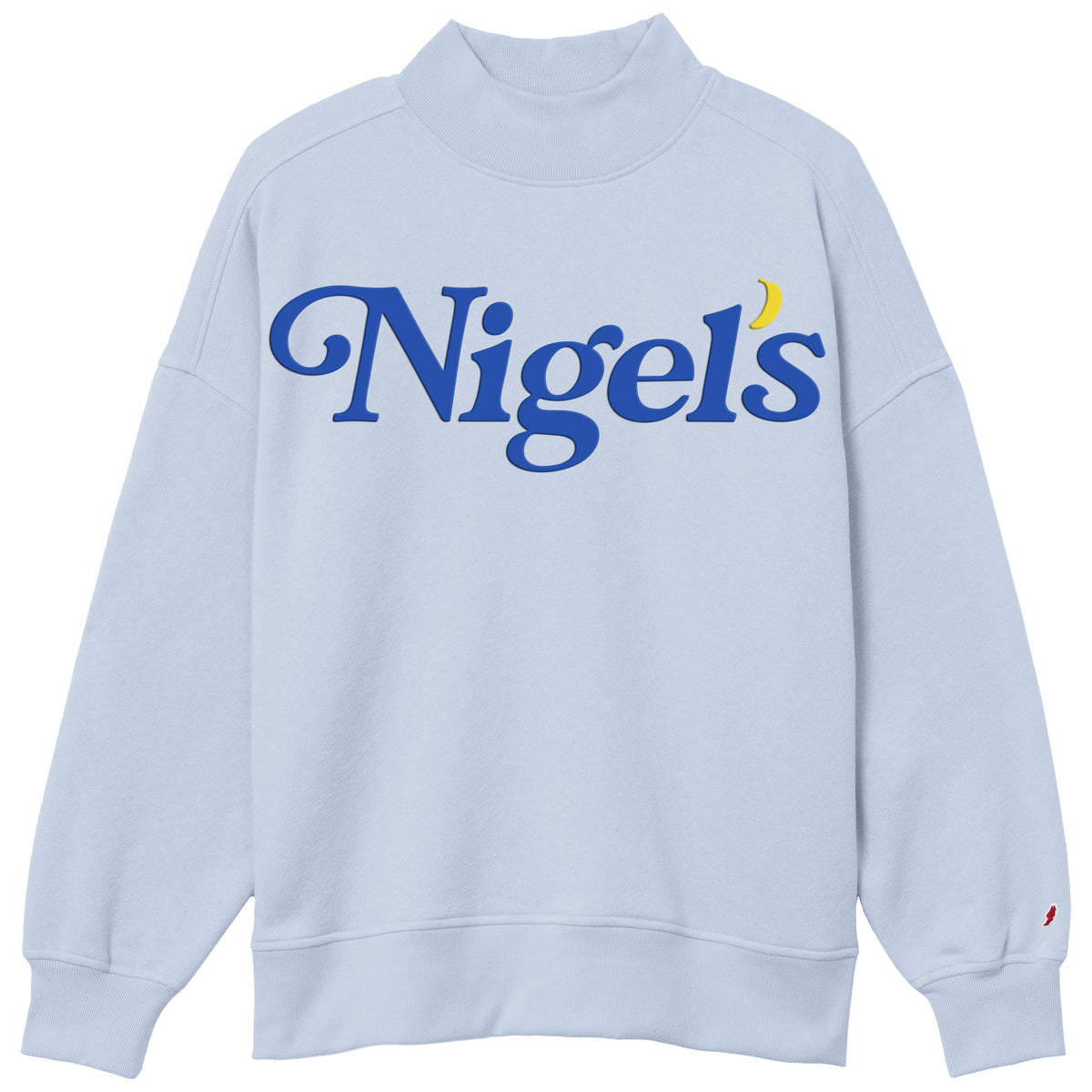 Mock Neck in Cashmere Blue