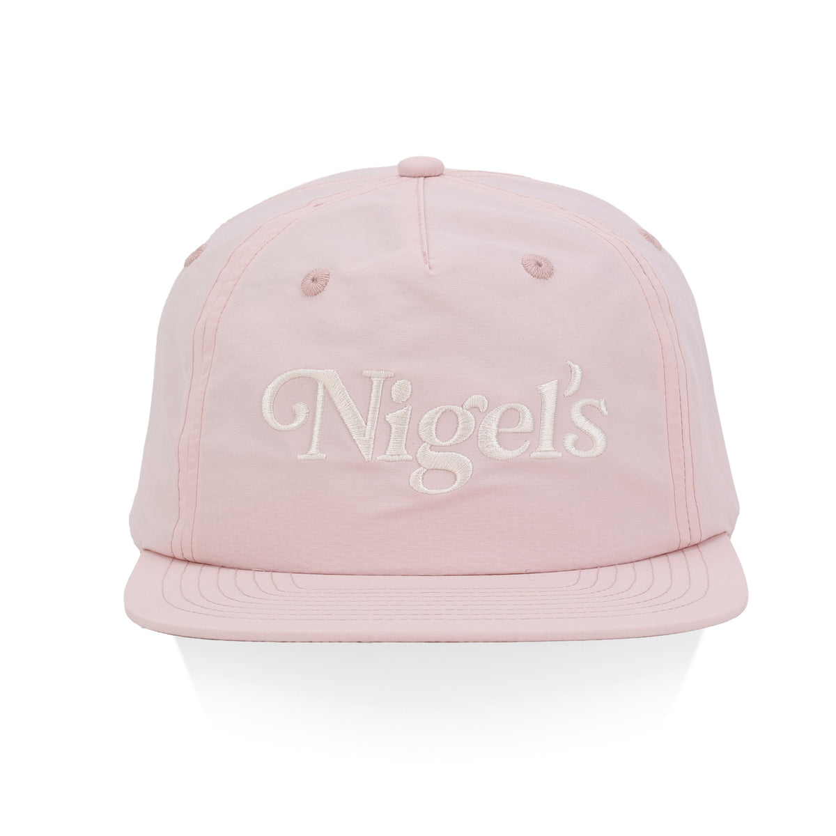 Light Pink Embroidered Nylon Surf Hat