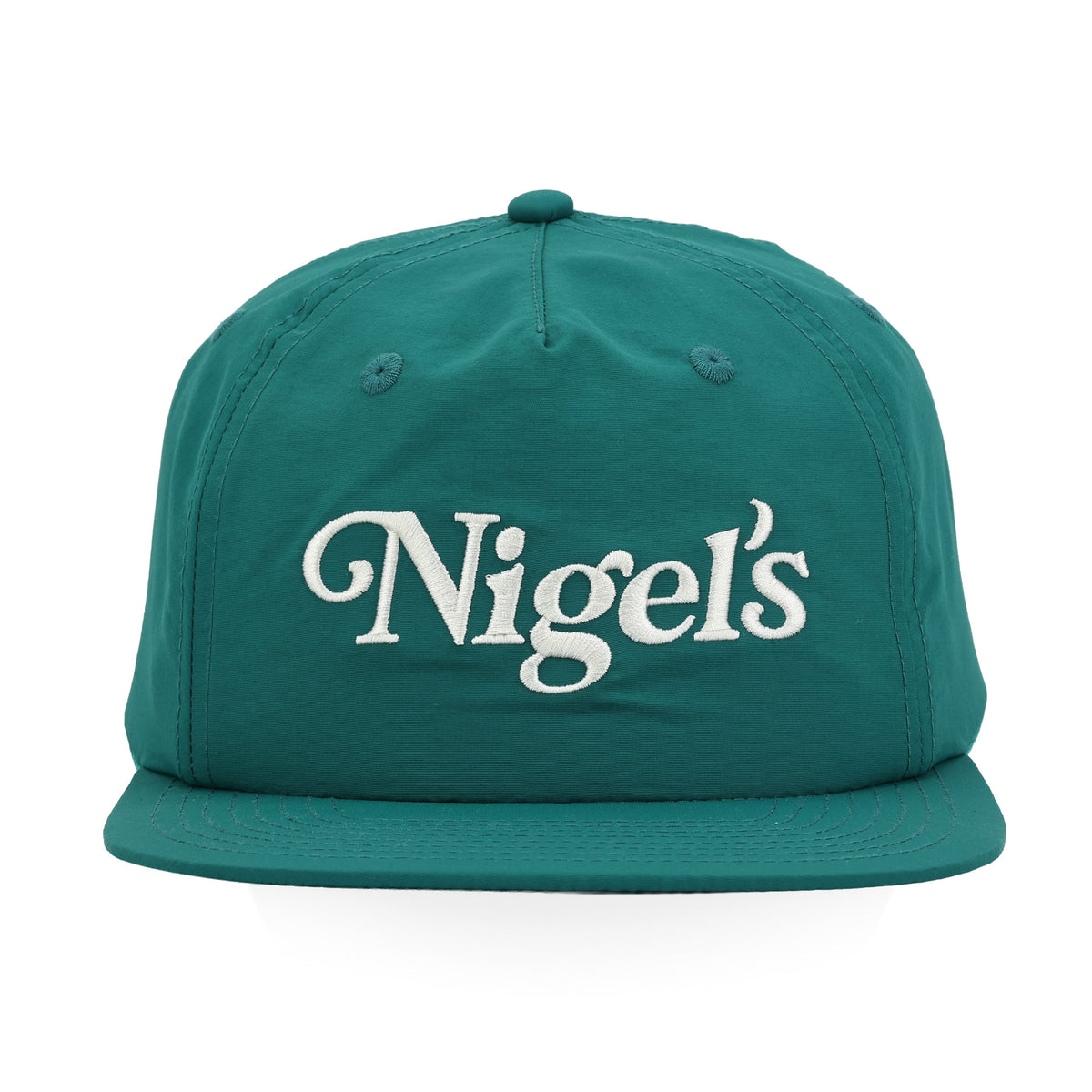 Teal Embroidered Nylon Surf Hat